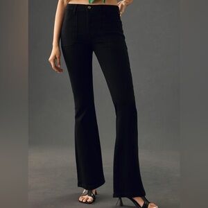 NWOT Pilcro The Icon Flare Jeans Black Sagitta 22W Midrise Black Flare Denim